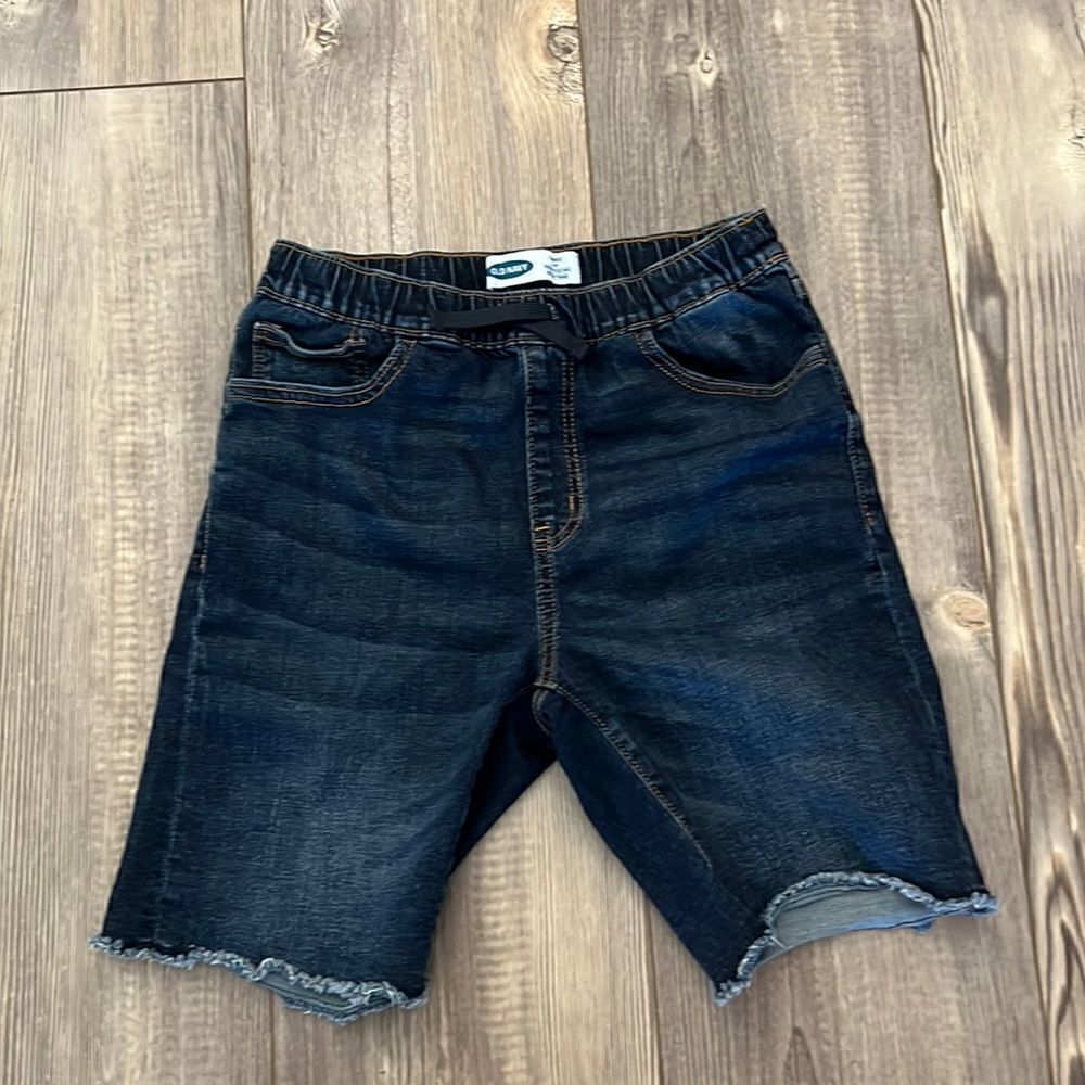 Old Navy Karate Slim Boys Denim Shorts With Raw Hem